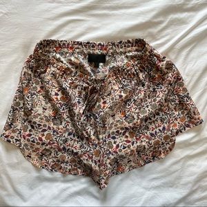 Intermix silk shorts multicolor pattern small